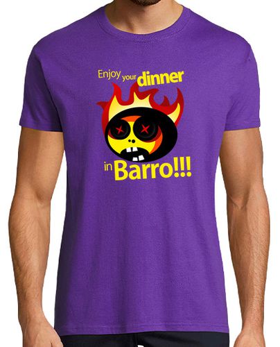 Camiseta Dinner in Barro!!! - Sobre oscuro - latostadora.com - Modalova