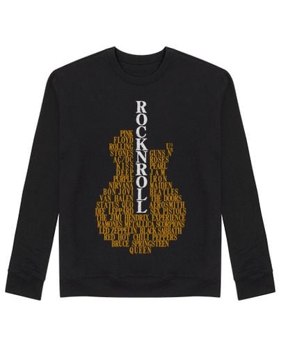 Sudadera Sin Capucha Unisex Guitarra Rock N Roll laTostadora - latostadora.com - Modalova