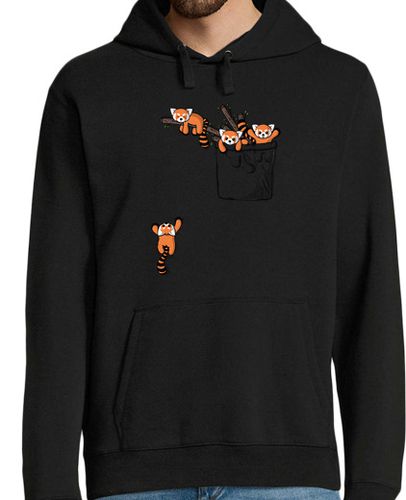 Sudadera Con Capucha Para Hombre Pocket Red Panda Bears laTostadora - latostadora.com - Modalova