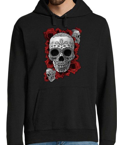 Sudadera Con Capucha Para Hombre Calavera Mexicana n roses !!! laTostadora - latostadora.com - Modalova