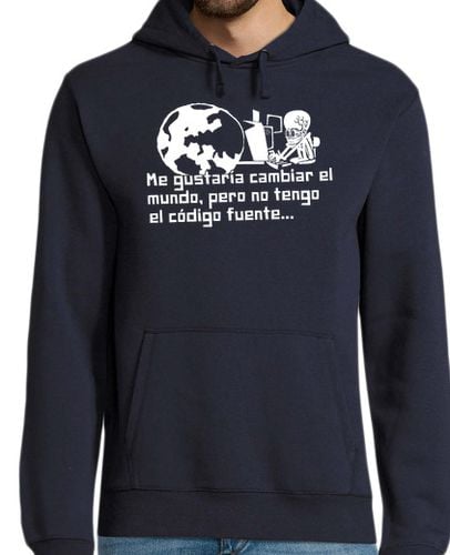 Sudadera Con Capucha Para Hombre Cambiar el Mundo Informático - ST09 laTostadora - latostadora.com - Modalova