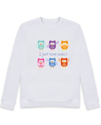 Sudadera Sin Capucha Unisex I just love owls! laTostadora - latostadora.com - Modalova