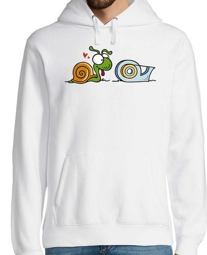 Sudadera Con Capucha Para Hombre Caracol y Celo - Las Apariencias Engañan laTostadora - latostadora.com - Modalova