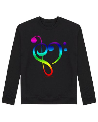 Sudadera Sin Capucha Unisex Love Re Mi Rainbow laTostadora - latostadora.com - Modalova