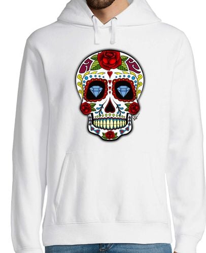 Sudadera Con Capucha Para Hombre Calavera Mexicana Diamantes !!! laTostadora - latostadora.com - Modalova