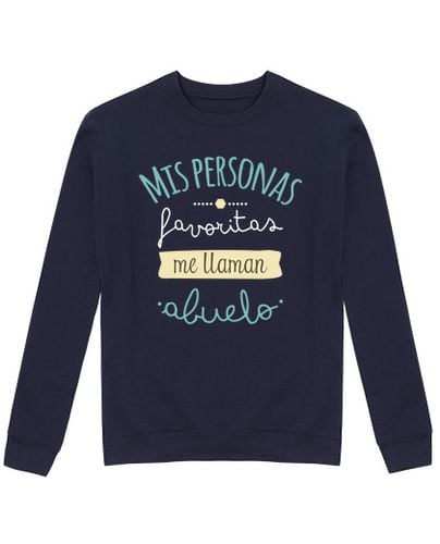 Sudadera Sin Capucha Unisex Mis Personas Favoritas Me Llaman Abuelo laTostadora - latostadora.com - Modalova