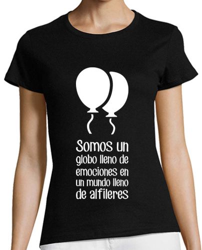 Camiseta Mujer Manga Corta Somos un globo lleno de emociones laTostadora - latostadora.com - Modalova