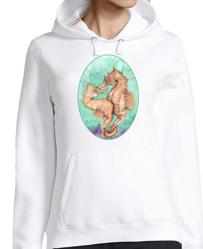 Sudadera Con Capucha Para Mujer Caballitos de mar enamorados laTostadora - latostadora.com - Modalova