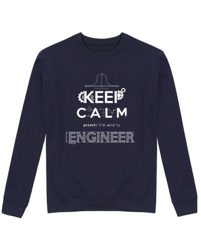 Sudadera Sin Capucha Unisex KEEP CALM, I'M AN ENGINEER laTostadora - latostadora.com - Modalova