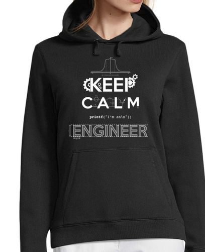 Sudadera Con Capucha Para Mujer KEEP CALM, I'M AN ENGINEER laTostadora - latostadora.com - Modalova