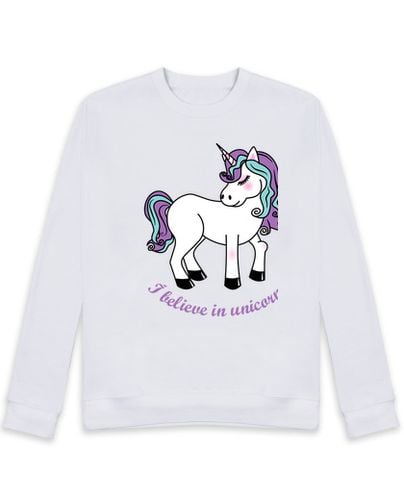 Sudadera Sin Capucha Unisex I believe in unicorns laTostadora - latostadora.com - Modalova