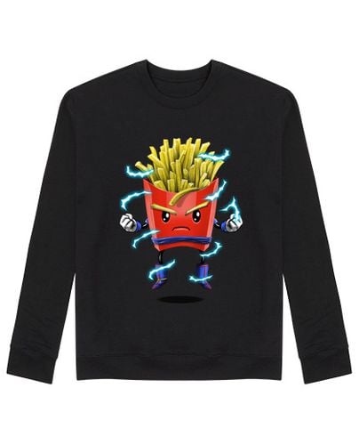 Sudadera Sin Capucha Unisex Saiyan Fries laTostadora - latostadora.com - Modalova