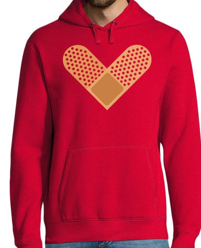 Sudadera Con Capucha Para Hombre Corazón de tirita laTostadora - latostadora.com - Modalova