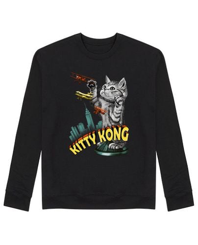 Sudadera Sin Capucha Unisex Kitty Kong laTostadora - latostadora.com - Modalova