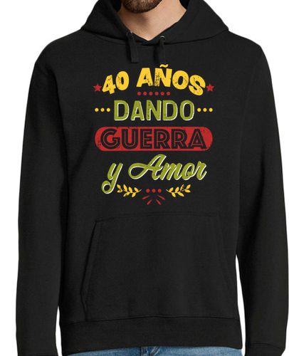 Sudadera Con Capucha Para Hombre 40 años dando guerra y amor laTostadora - latostadora.com - Modalova