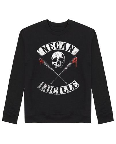 Sudadera Sin Capucha Unisex Negan y Lucille (The Walking Dead) laTostadora - latostadora.com - Modalova