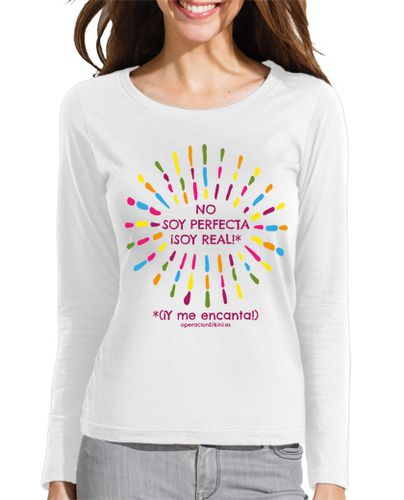 Camiseta mujer Camiseta manga larga No soy perfecta - latostadora.com - Modalova