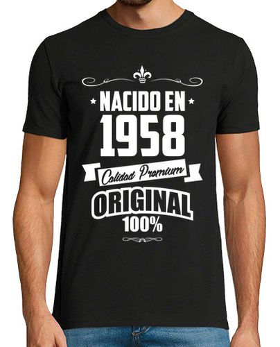 Camiseta Nacido en 1958, Calidad Premium, 66 años - latostadora.com - Modalova