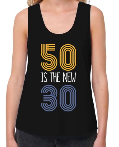 Camiseta mujer 50 is the new 30, 1974 - latostadora.com - Modalova