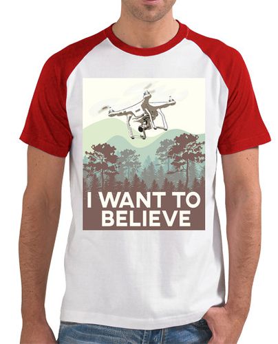 Camiseta Hombre Estilo Béisbol I WANT TO BELIEVE ROGER laTostadora - latostadora.com - Modalova