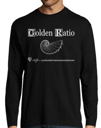 Camiseta Hombre Manga Larga GOLDEN RATIO - PROPORCIÓN AUREA FIBONACCI laTostadora - latostadora.com - Modalova