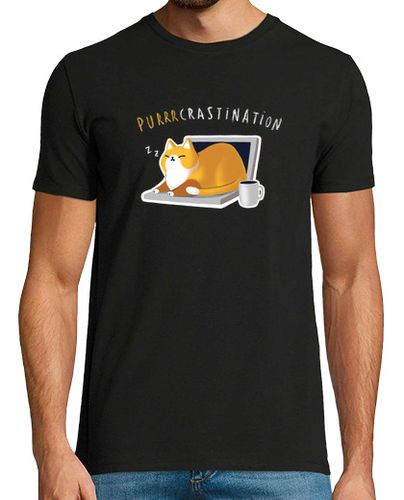 Camiseta Lazy cat - Purcrastination T-shirt laTostadora - latostadora.com - Modalova