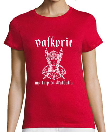 Camiseta mujer girl t-shirt Valkyrie, my trip to valhalla - latostadora.com - Modalova
