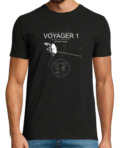 Camiseta Hombre Manga Corta voyager 1 -el espacio más lejano de la humanidad laTostadora - latostadora.com - Modalova