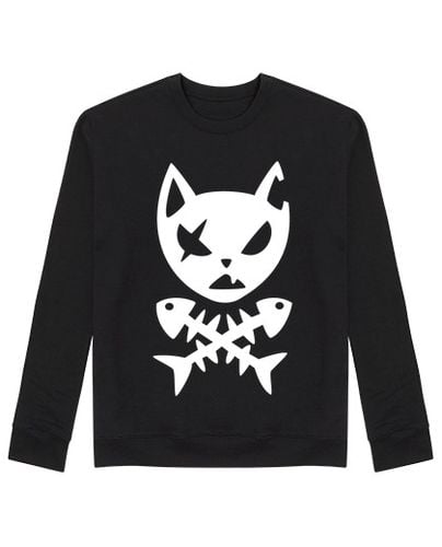 Sudadera Sin Capucha Unisex Gato Pirata laTostadora - latostadora.com - Modalova