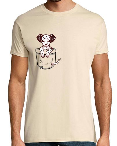 Camiseta Hombre Manga Corta bolsillo dalmation puppy - camisa para hombre laTostadora - latostadora.com - Modalova