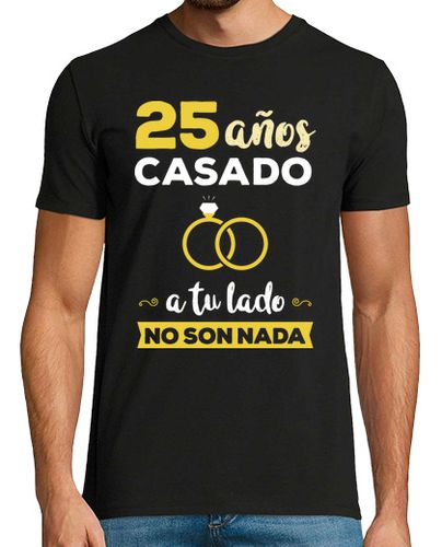 Camiseta Hombre Manga Corta 25 Años a Tu Lado No Son Nada laTostadora - latostadora.com - Modalova