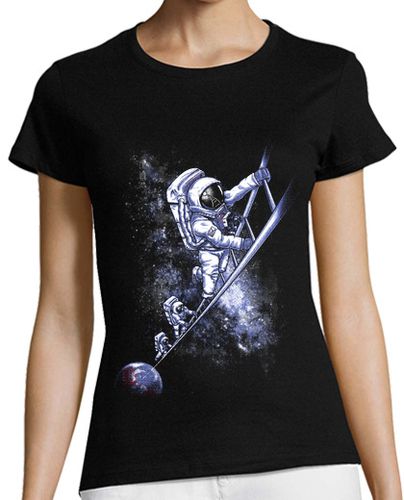 Camiseta Mujer Manga Corta Space Ladder laTostadora - latostadora.com - Modalova