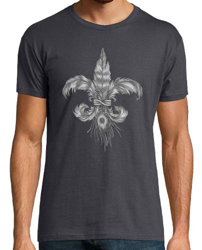 Camiseta flor de lis de plumas. Camiseta hombre - latostadora.com - Modalova