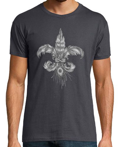 Camiseta Hombre Manga Corta flor de lis de plumas. Camiseta hombre laTostadora - latostadora.com - Modalova