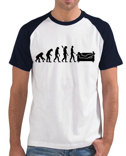 Camiseta Hombre Estilo Béisbol sofá de evolución laTostadora - latostadora.com - Modalova