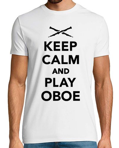 Camiseta mantener la calma y jugar oboe - latostadora.com - Modalova