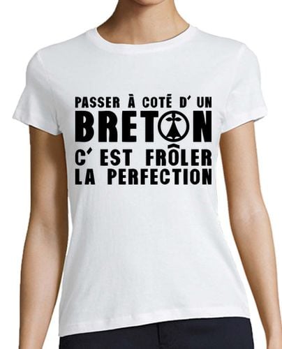 Camiseta Mujer Manga Corta passer a coté breton frôler prefection laTostadora - latostadora.com - Modalova