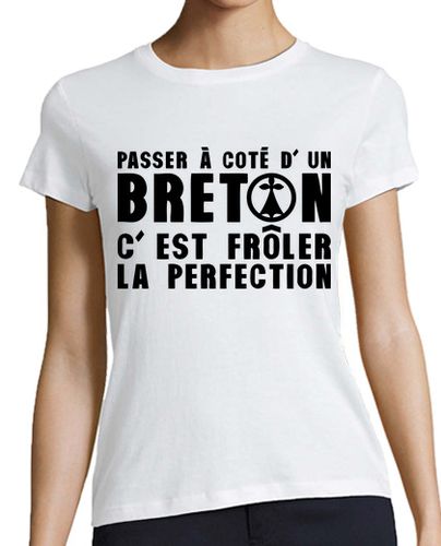 Camiseta mujer passer a coté breton frôler prefection laTostadora - latostadora.com - Modalova