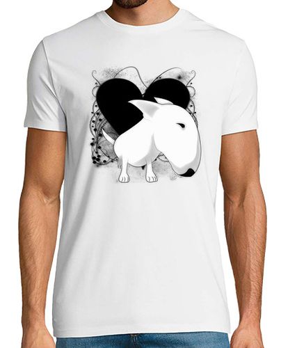 Camiseta Bull Terrier corazón vintage - latostadora.com - Modalova