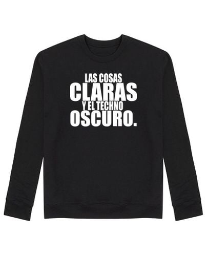 Sudadera Sin Capucha Unisex LAS COSAS CLARAS TECHNO OSCURO laTostadora - latostadora.com - Modalova