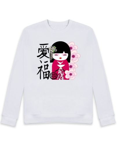 Sudadera Sin Capucha Unisex MUÑECA JAPONESA laTostadora - latostadora.com - Modalova