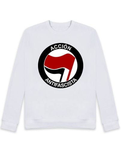 Sudadera Sin Capucha Unisex Acción Antifascista laTostadora - latostadora.com - Modalova