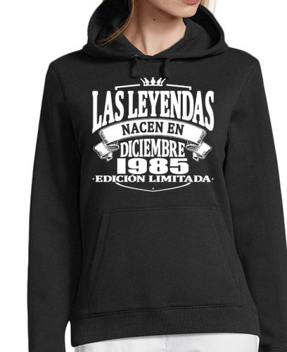 Sudadera Con Capucha Para Mujer Las leyendas nacen en diciembre 1985 laTostadora - latostadora.com - Modalova