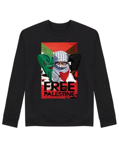 Sudadera Sin Capucha Unisex Free Palestine laTostadora - latostadora.com - Modalova