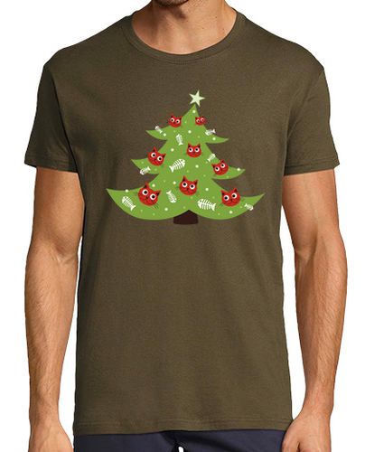 Camiseta árbol de navidad con adornos de peces gato - latostadora.com - Modalova
