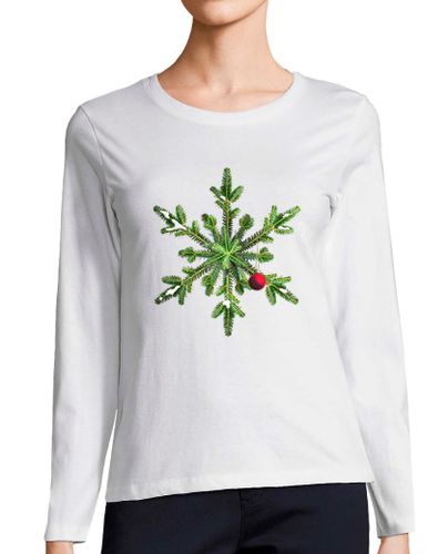 Camiseta Mujer Manga Larga copo de nieve nevado copo de nieve laTostadora - latostadora.com - Modalova