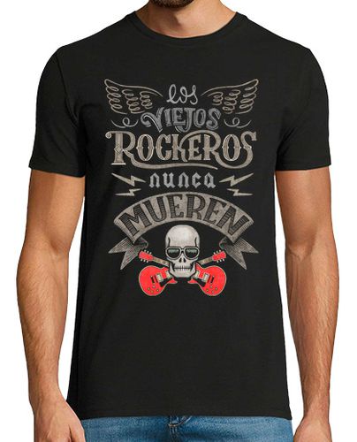 Camiseta Los viejos rockeros nunca mueren - latostadora.com - Modalova