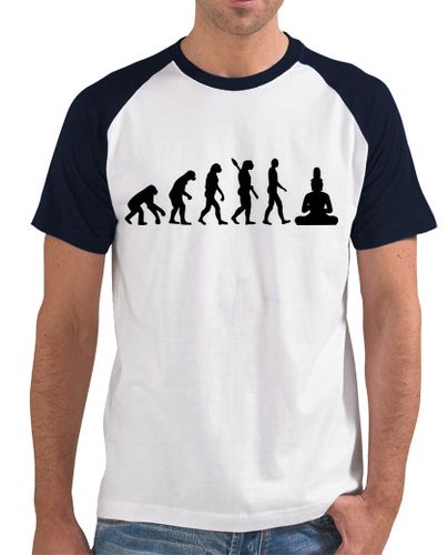 Camiseta Hombre Estilo Béisbol evolución de buda laTostadora - latostadora.com - Modalova