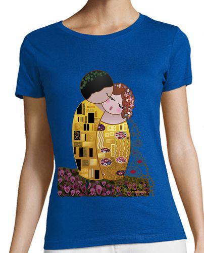 Camiseta mujer Camiseta Kokeshi El Beso estilo Klimt - latostadora.com - Modalova