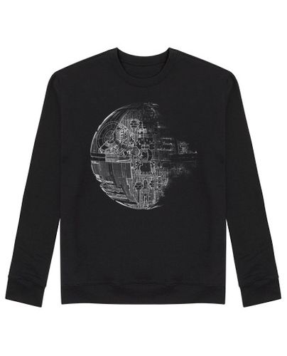 Sudadera Sin Capucha Unisex Estrella de la Muerte grey laTostadora - latostadora.com - Modalova